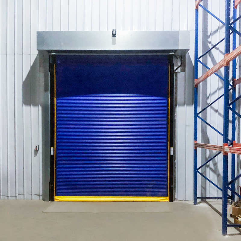 Porta rápida industrial do armazenamento frio da isolação térmica HSD06